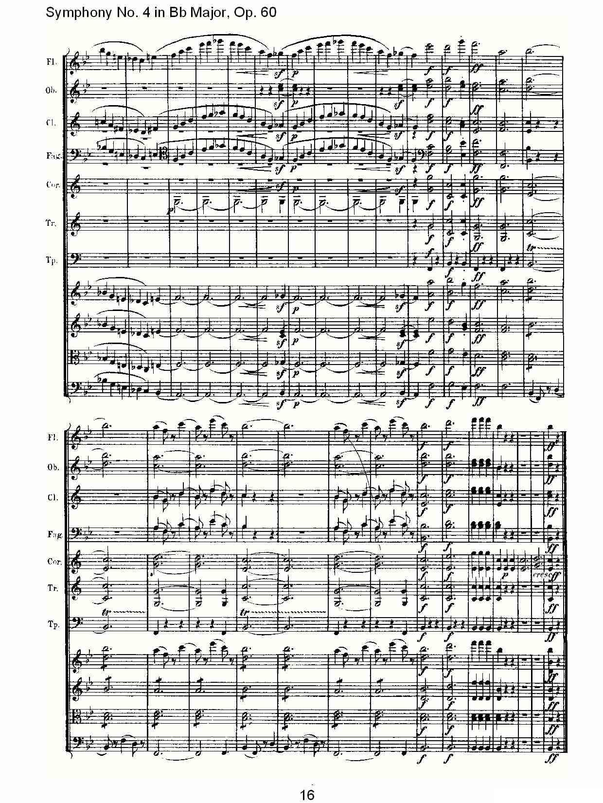 bB大调第四交响曲 Op.60）第三乐章其它曲谱（图16）