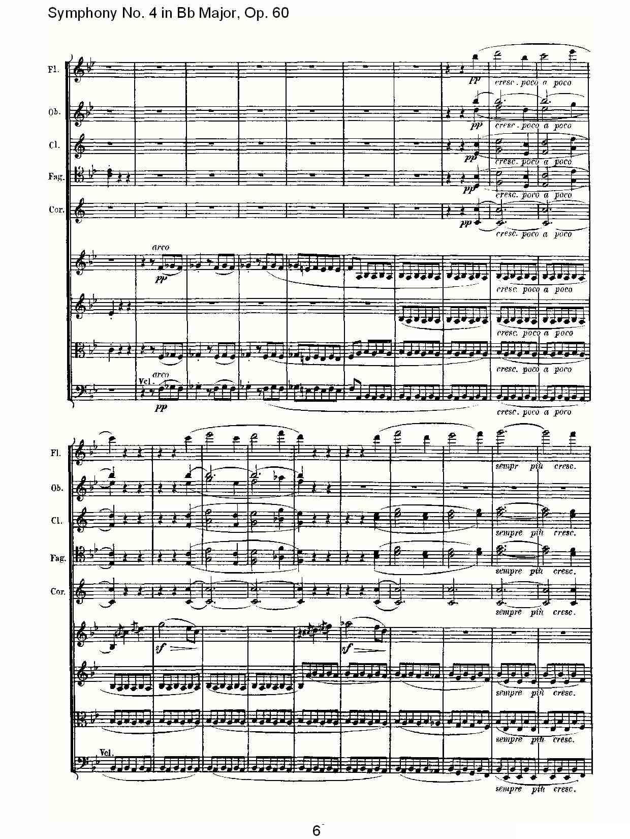 bB大调第四交响曲 Op.60）第三乐章其它曲谱（图6）