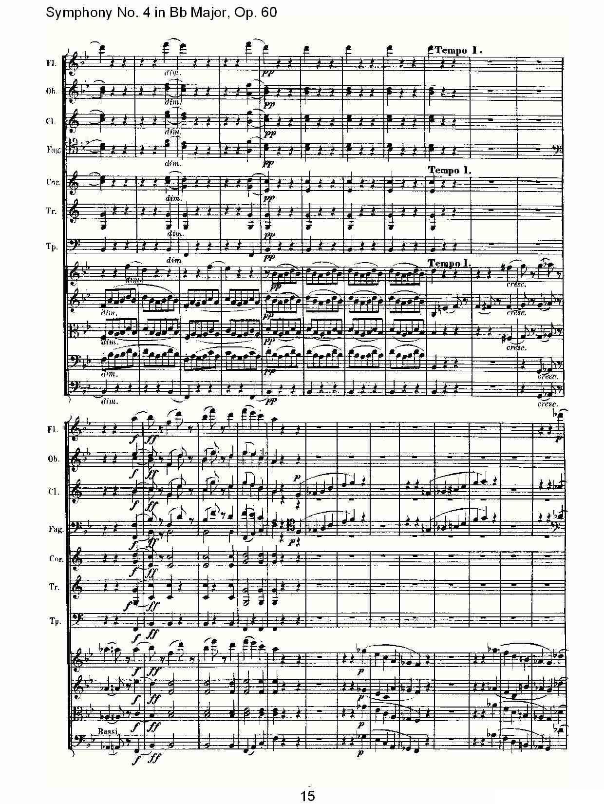 bB大调第四交响曲 Op.60）第三乐章其它曲谱（图15）