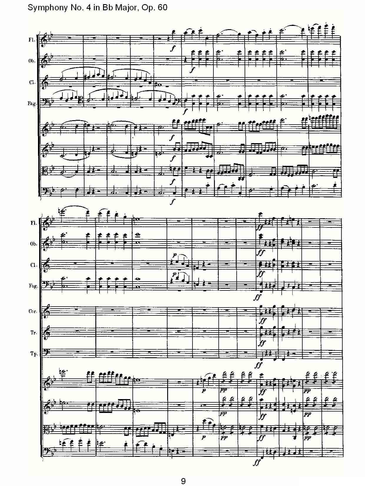 bB大调第四交响曲 Op.60第一乐章其它曲谱（图9）