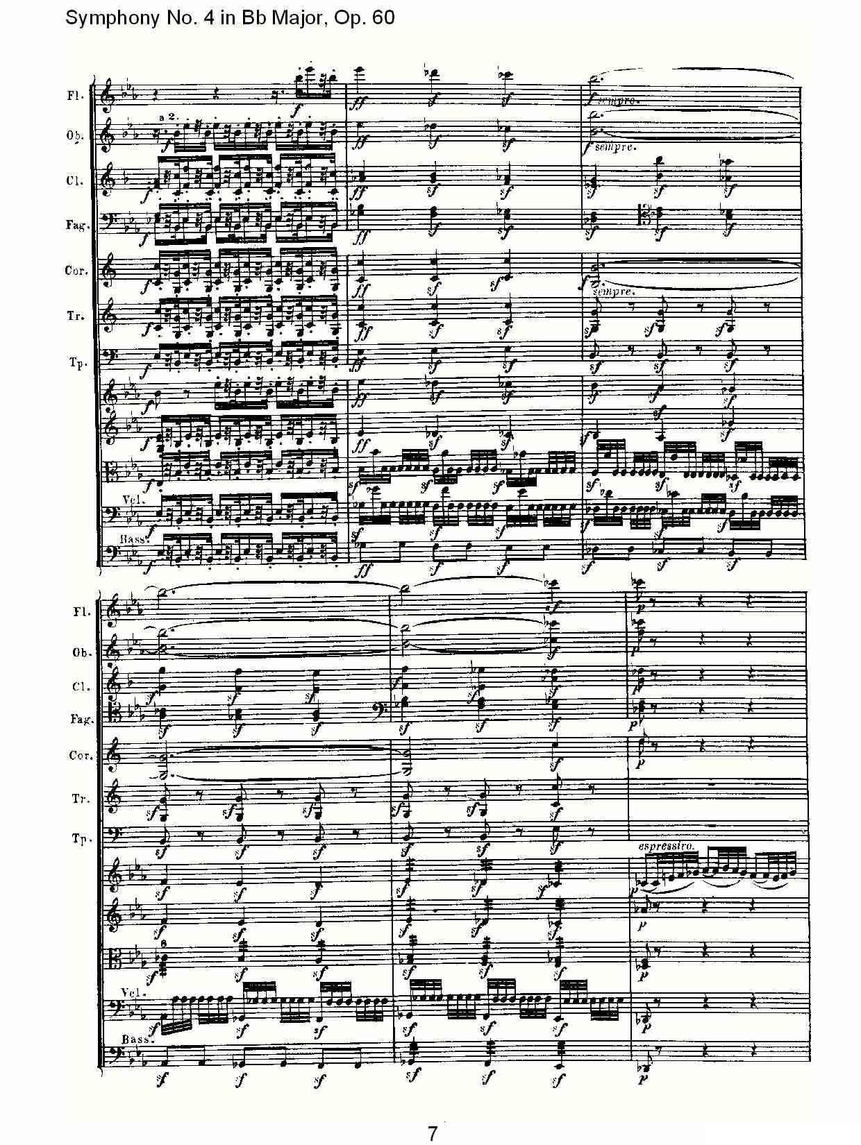 bB大调第四交响曲 Op.60第二乐章其它曲谱（图7）