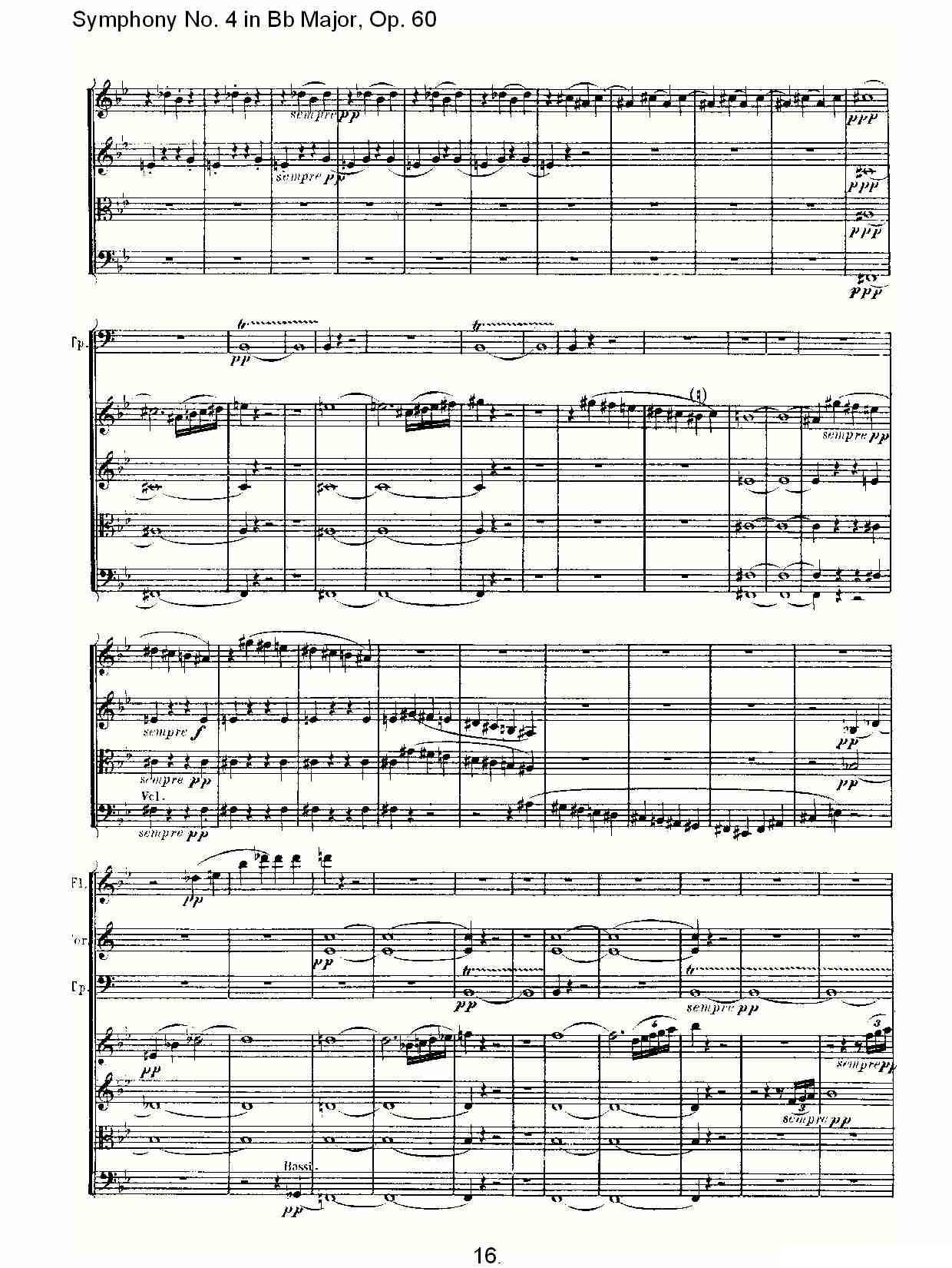 bB大调第四交响曲 Op.60第一乐章其它曲谱（图16）