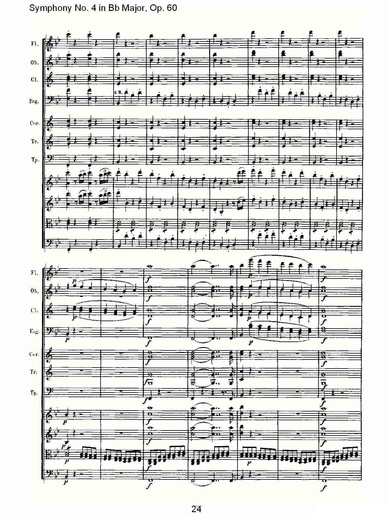 bB大调第四交响曲 Op.60第一乐章其它曲谱（图24）