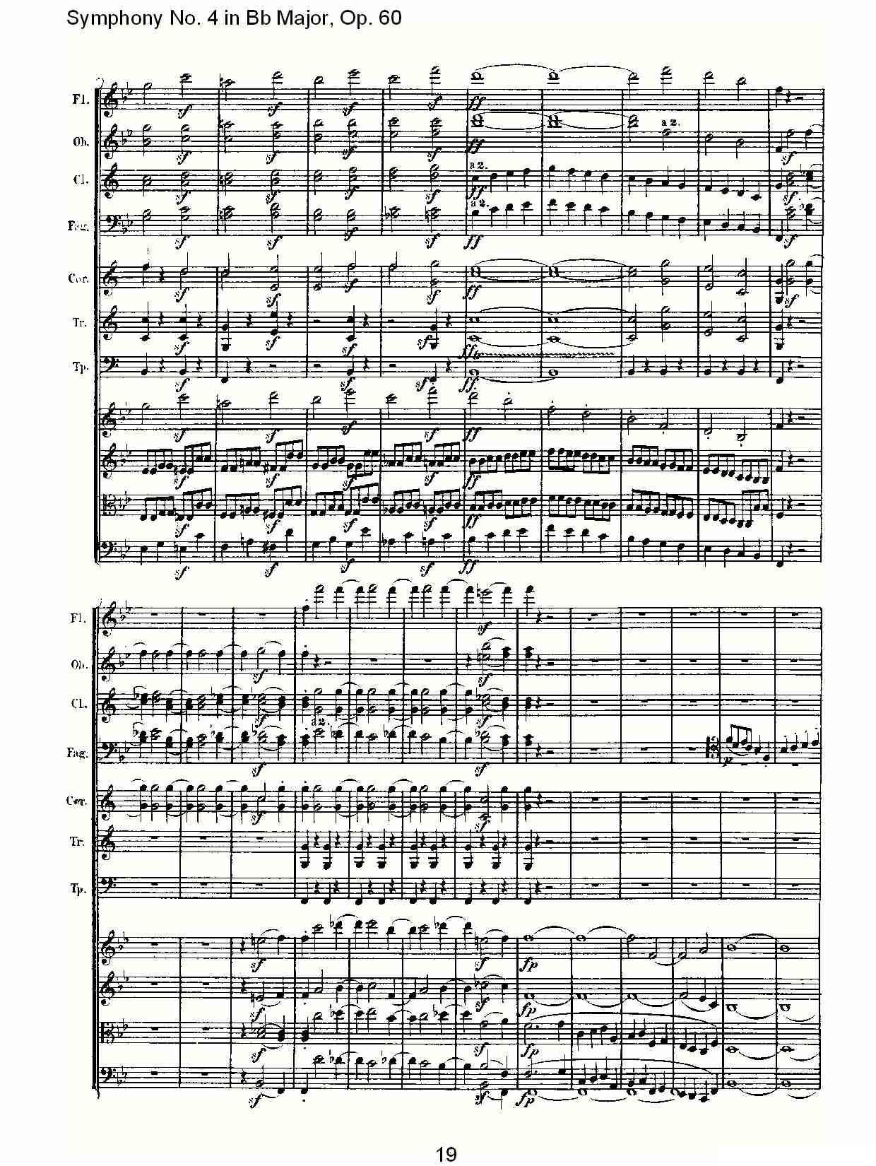 bB大调第四交响曲 Op.60第一乐章其它曲谱（图19）