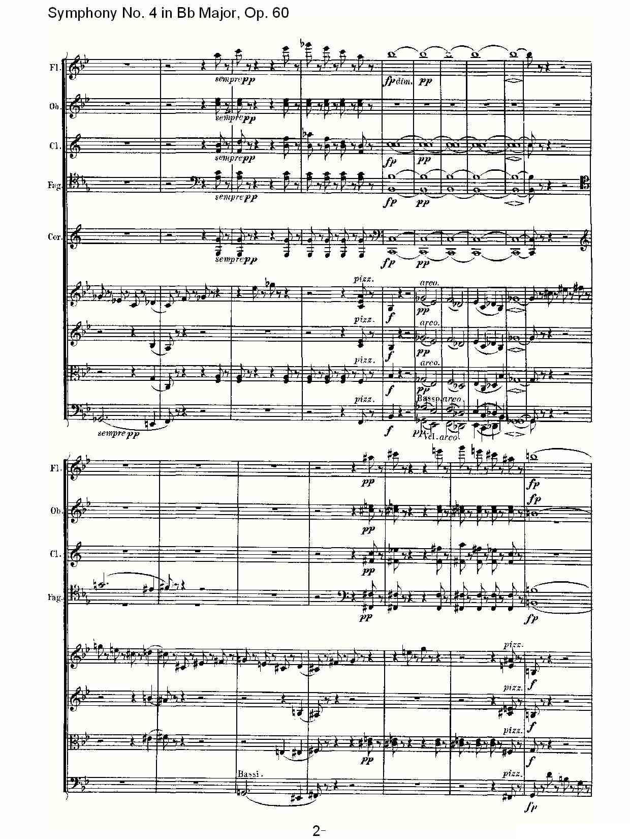 bB大调第四交响曲 Op.60第一乐章其它曲谱（图2）
