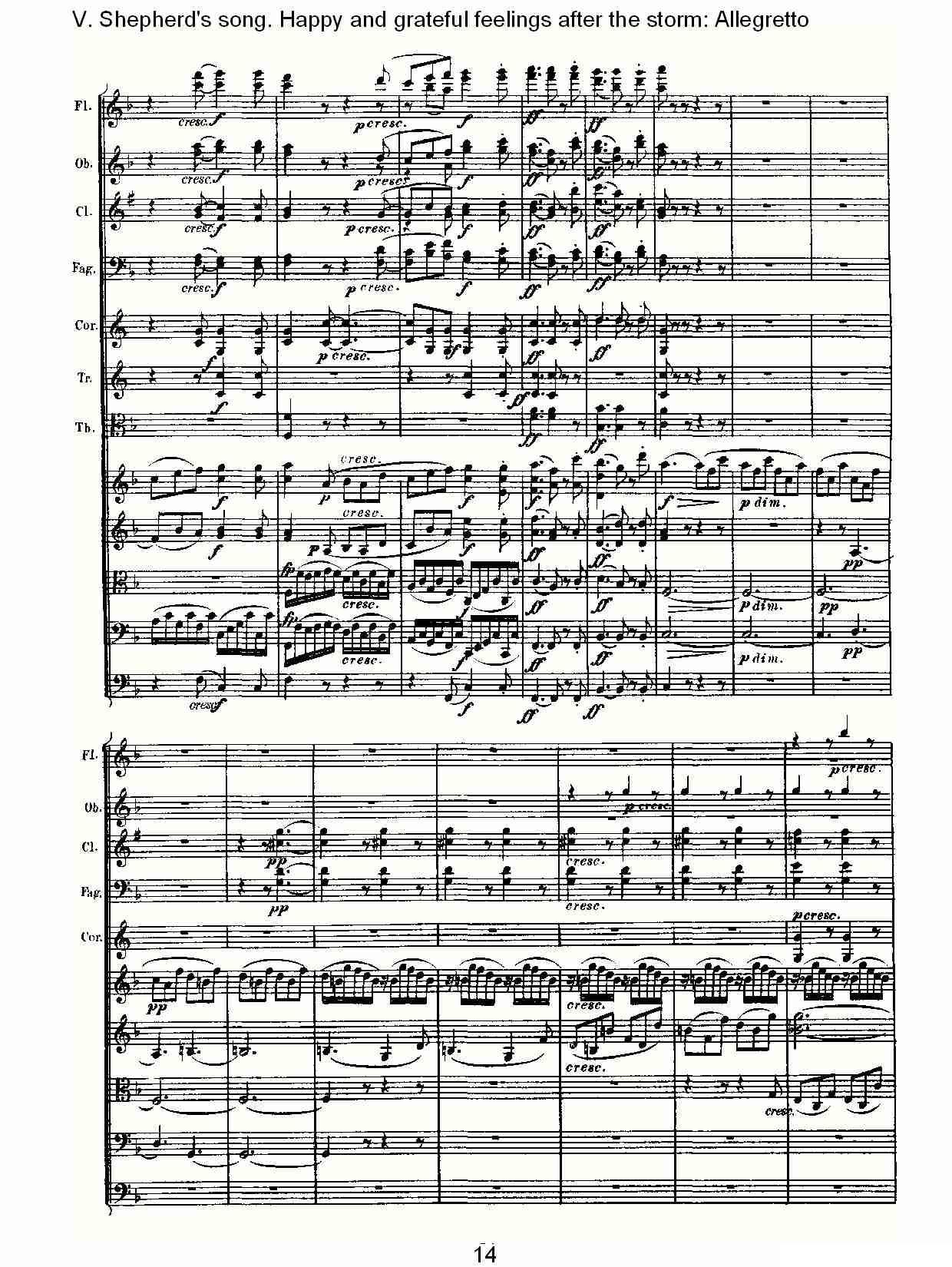 F大调第六交响曲 Op.68第五乐章（一）其它曲谱（图14）