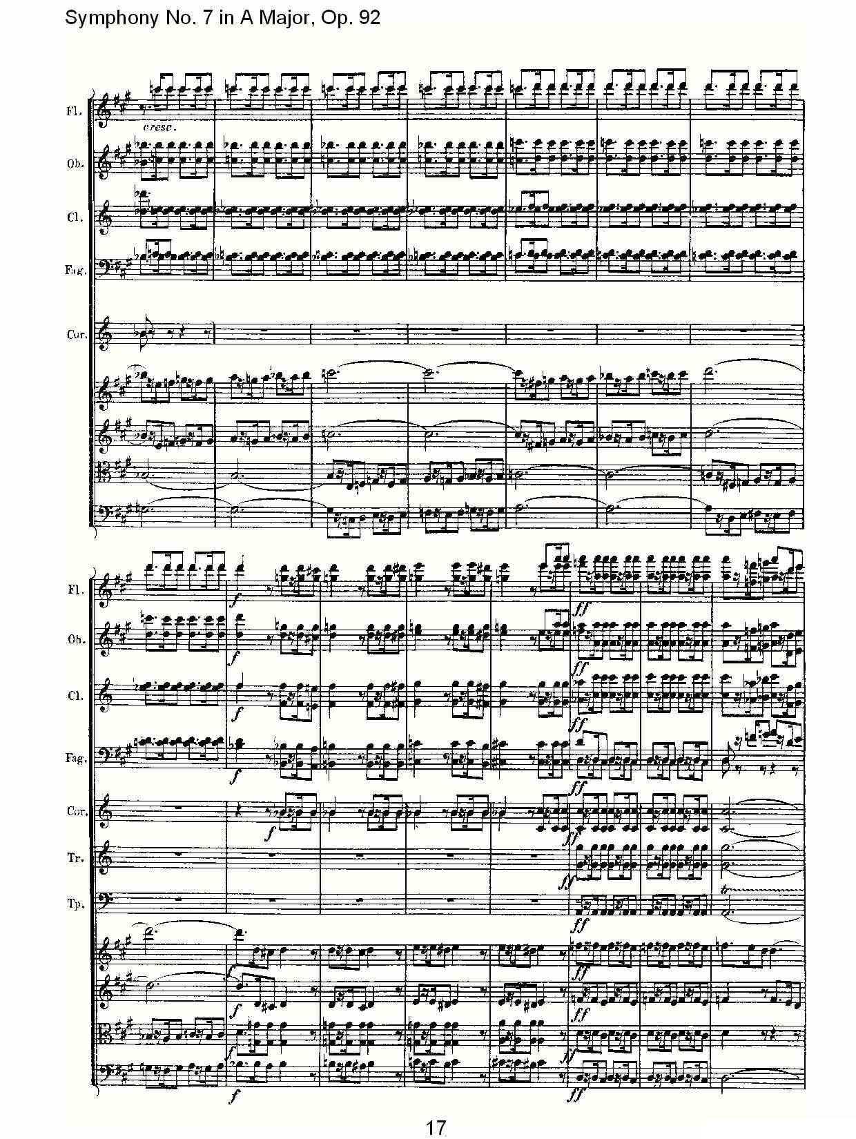 A大调第七交响曲 Op.92第一乐章其它曲谱（图17）