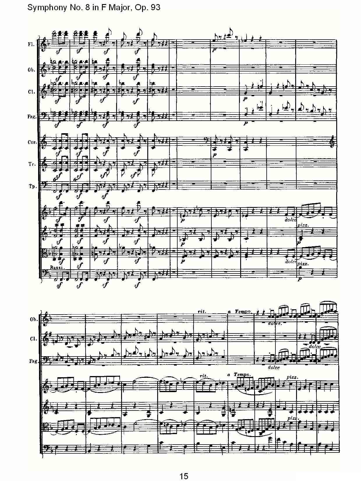 F大调第八交响曲 Op.93 第一乐章其它曲谱（图15）