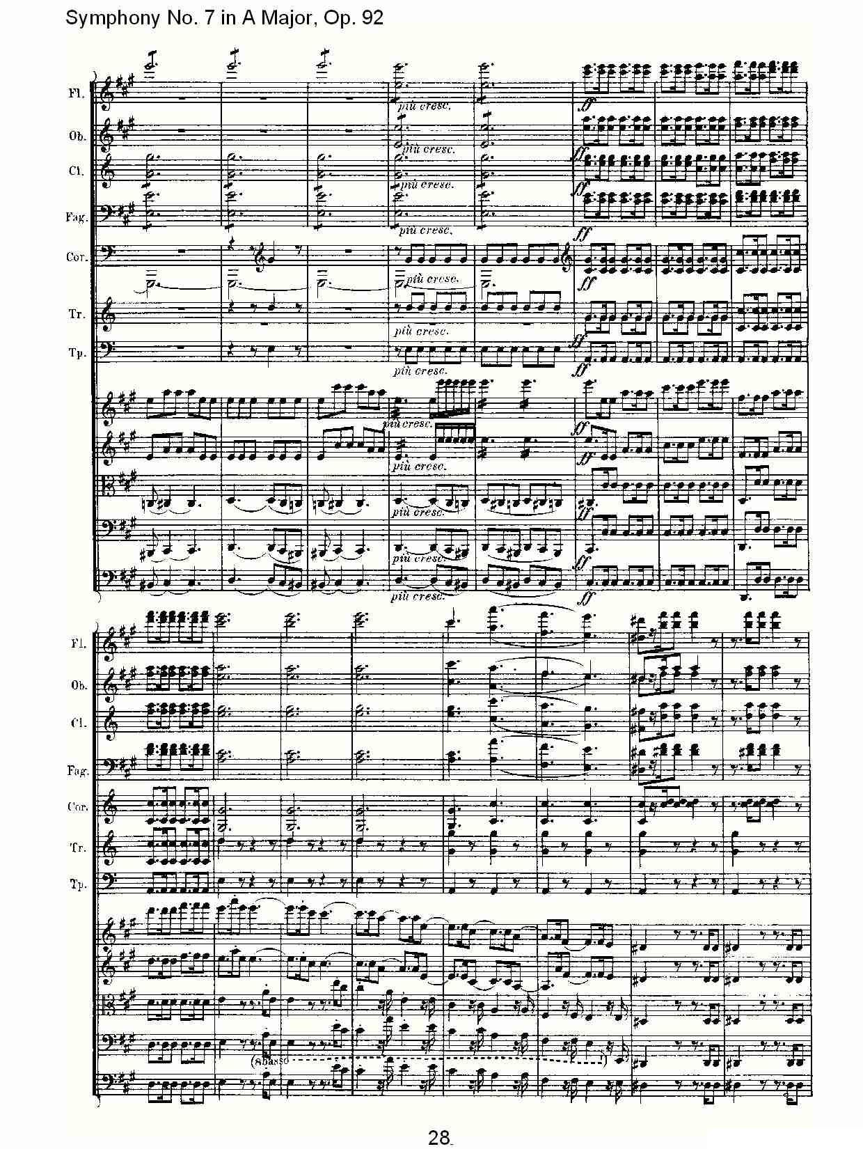 A大调第七交响曲 Op.92第一乐章其它曲谱（图28）