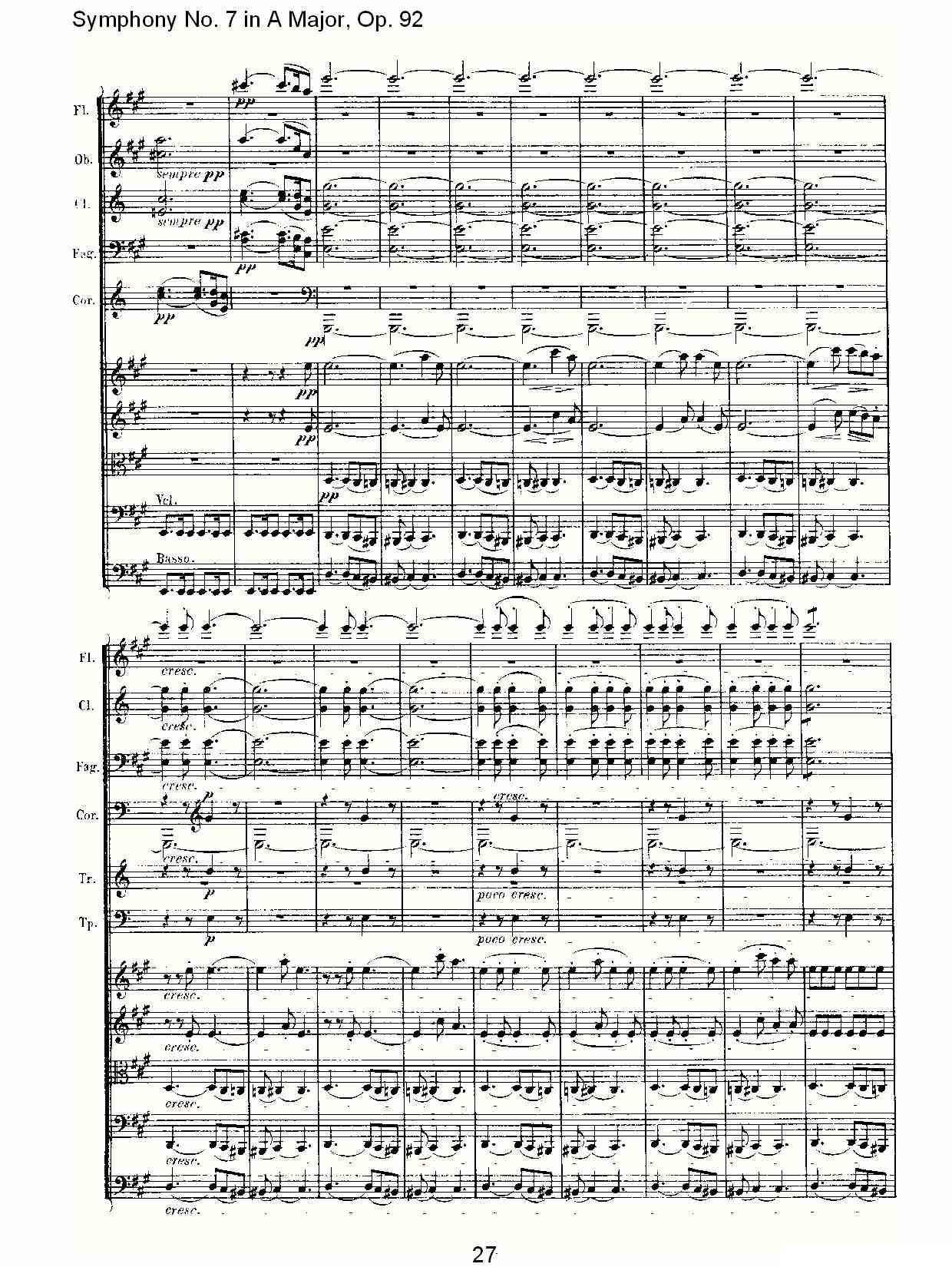 A大调第七交响曲 Op.92第一乐章其它曲谱（图27）