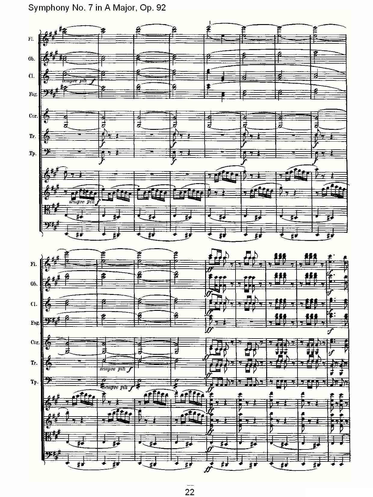 A大调第七交响曲 Op.92第四乐章其它曲谱（图22）