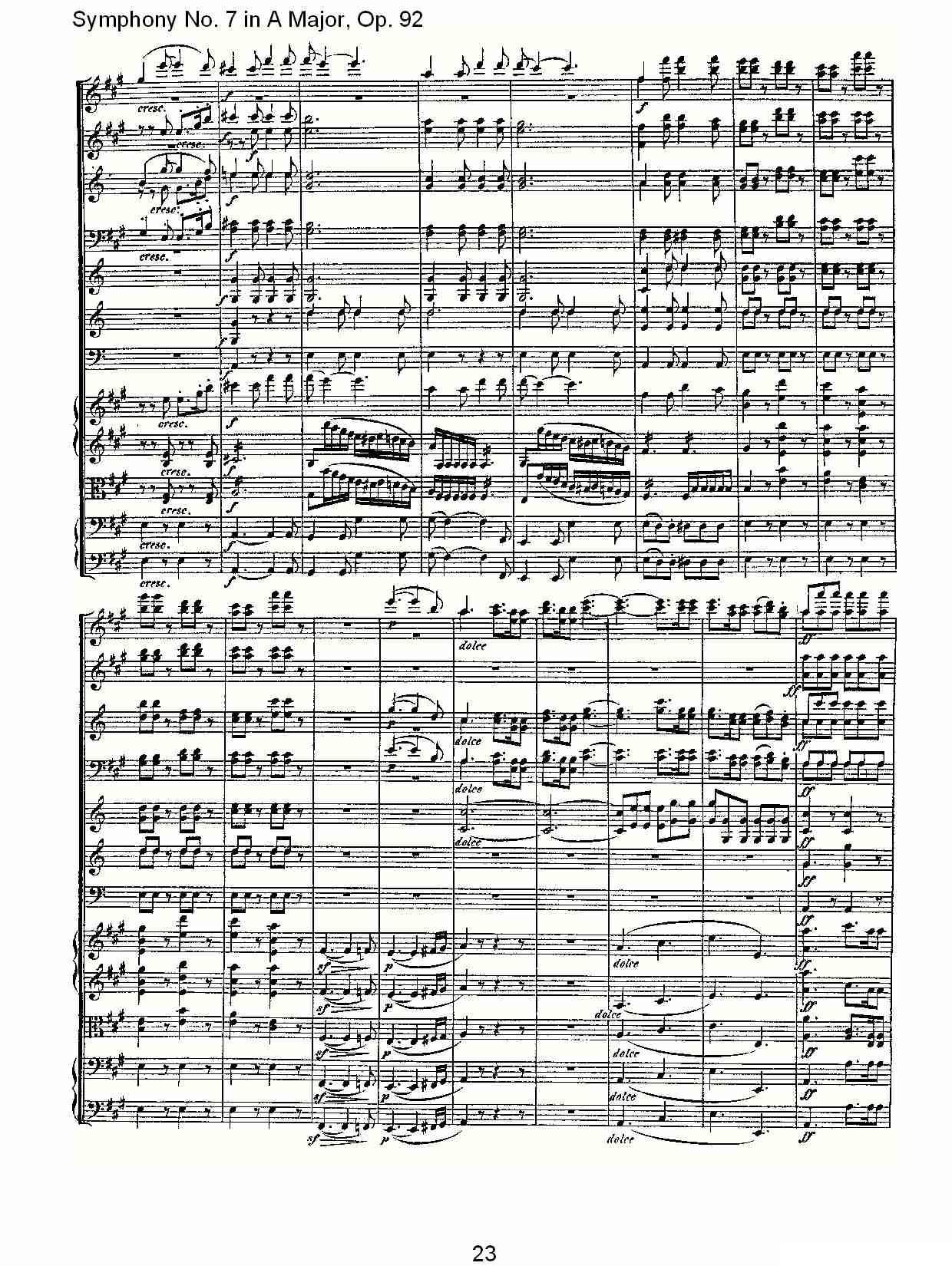 A大调第七交响曲 Op.92第一乐章其它曲谱（图23）