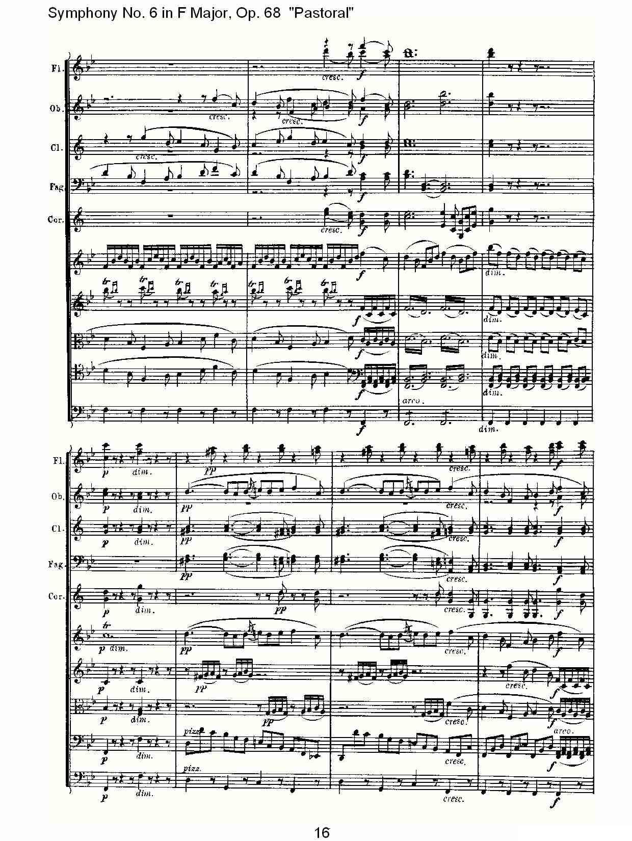 F大调第六交响曲 Op.68第二乐章其它曲谱（图17）