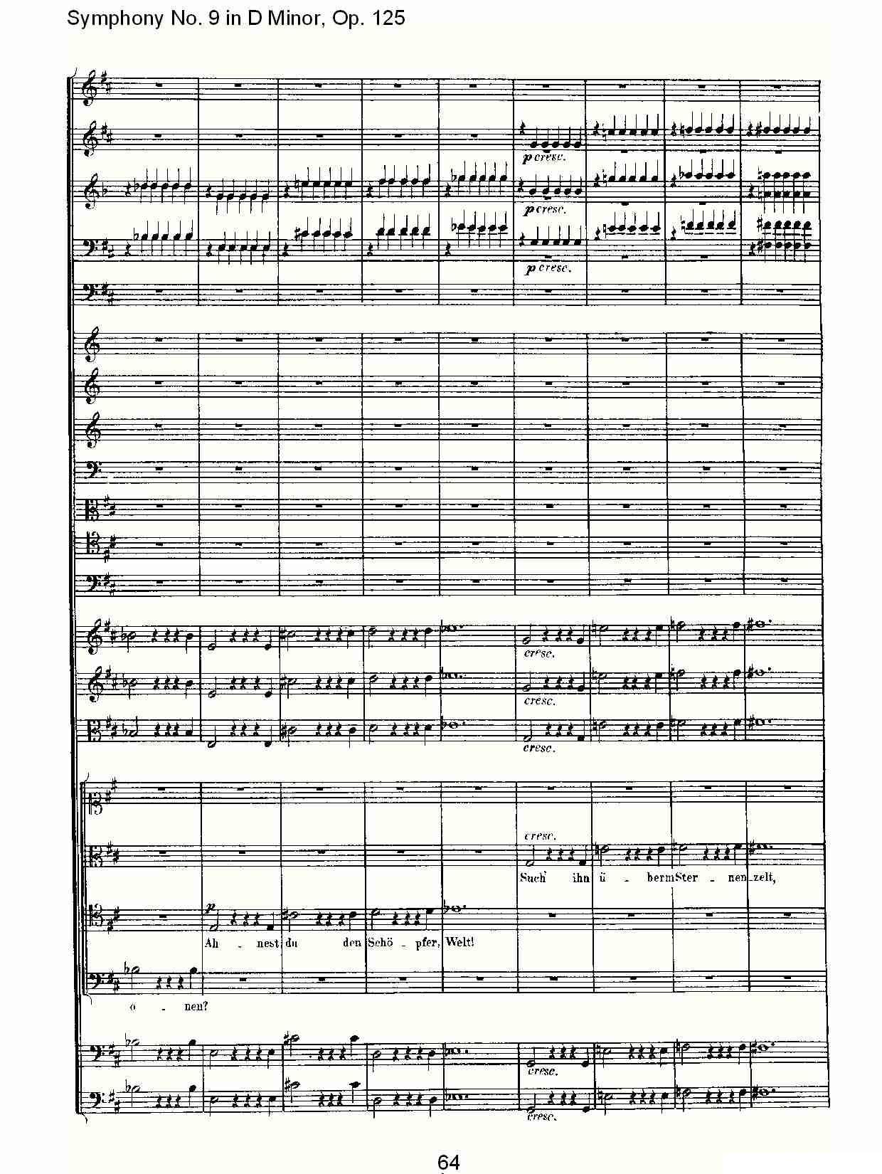 D小调第九交响曲 Op.125第四乐章（三）其它曲谱（图4）