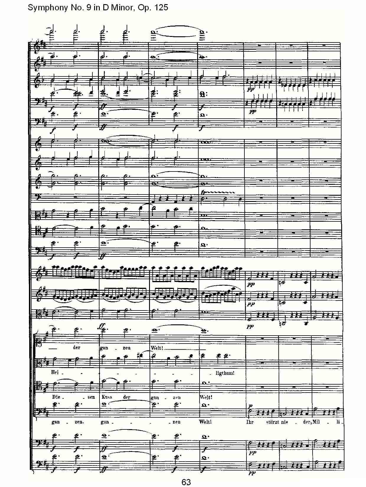 D小调第九交响曲 Op.125第四乐章（三）其它曲谱（图3）