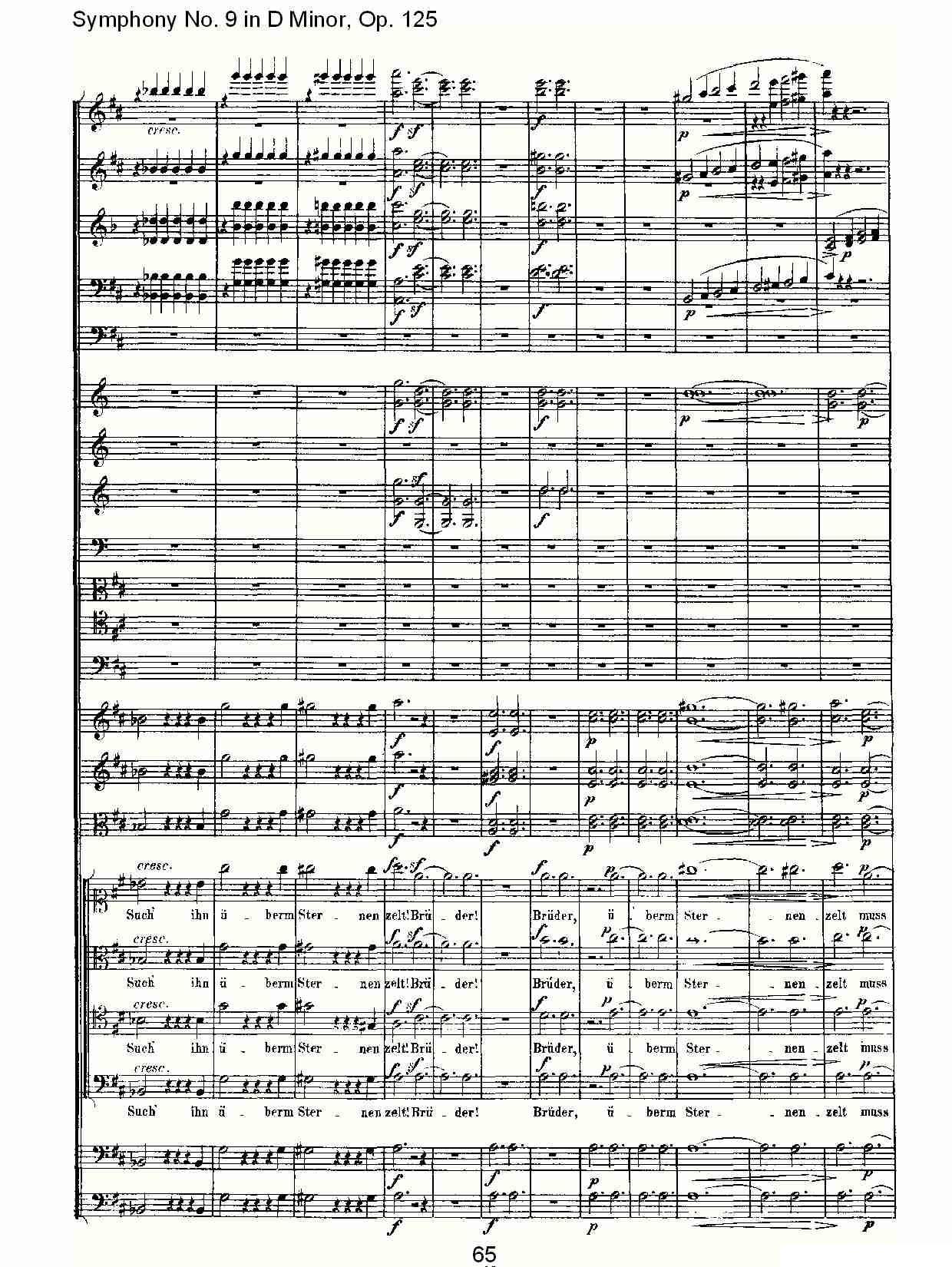 D小调第九交响曲 Op.125第四乐章（三）其它曲谱（图5）
