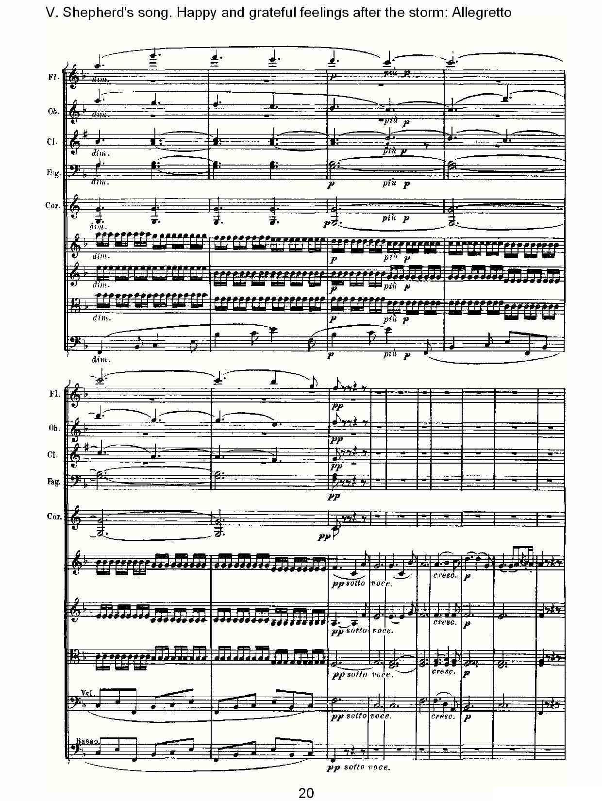 F大调第六交响曲 Op.68第五乐章（二）其它曲谱（图6）
