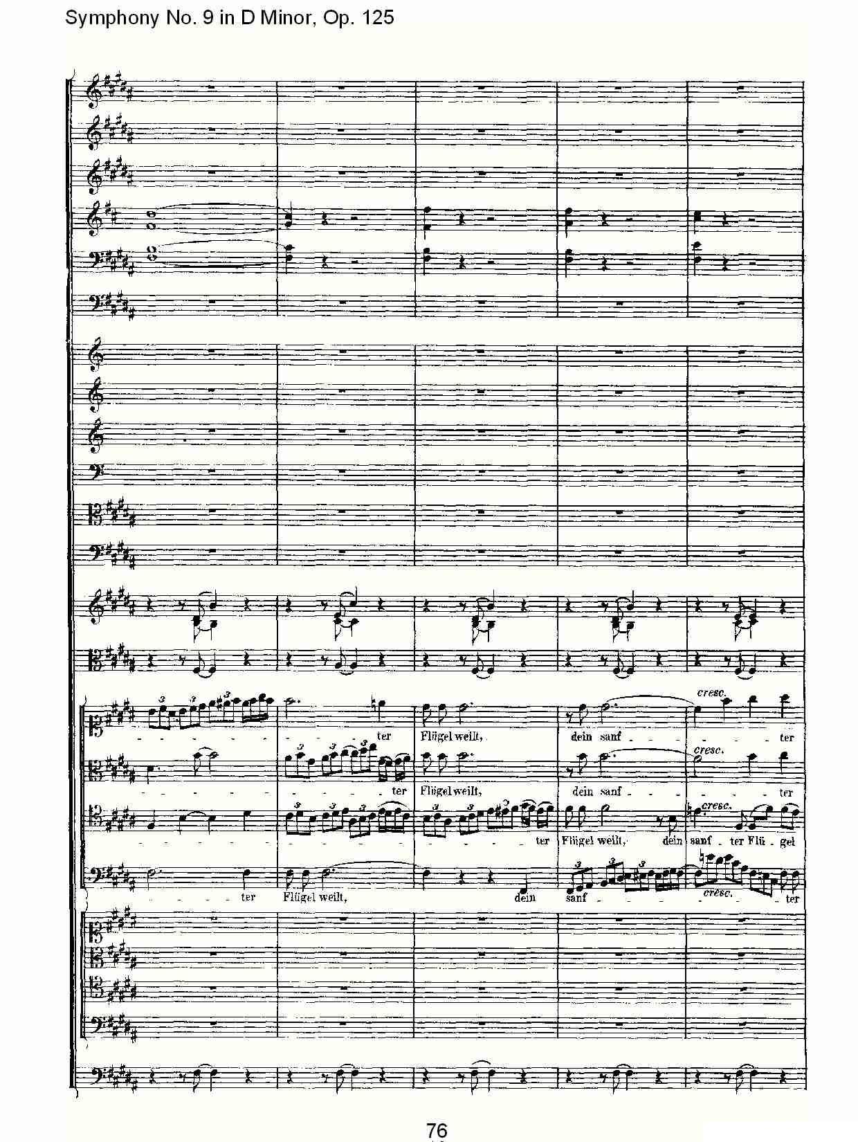 D小调第九交响曲 Op.125第四乐章（三）其它曲谱（图16）