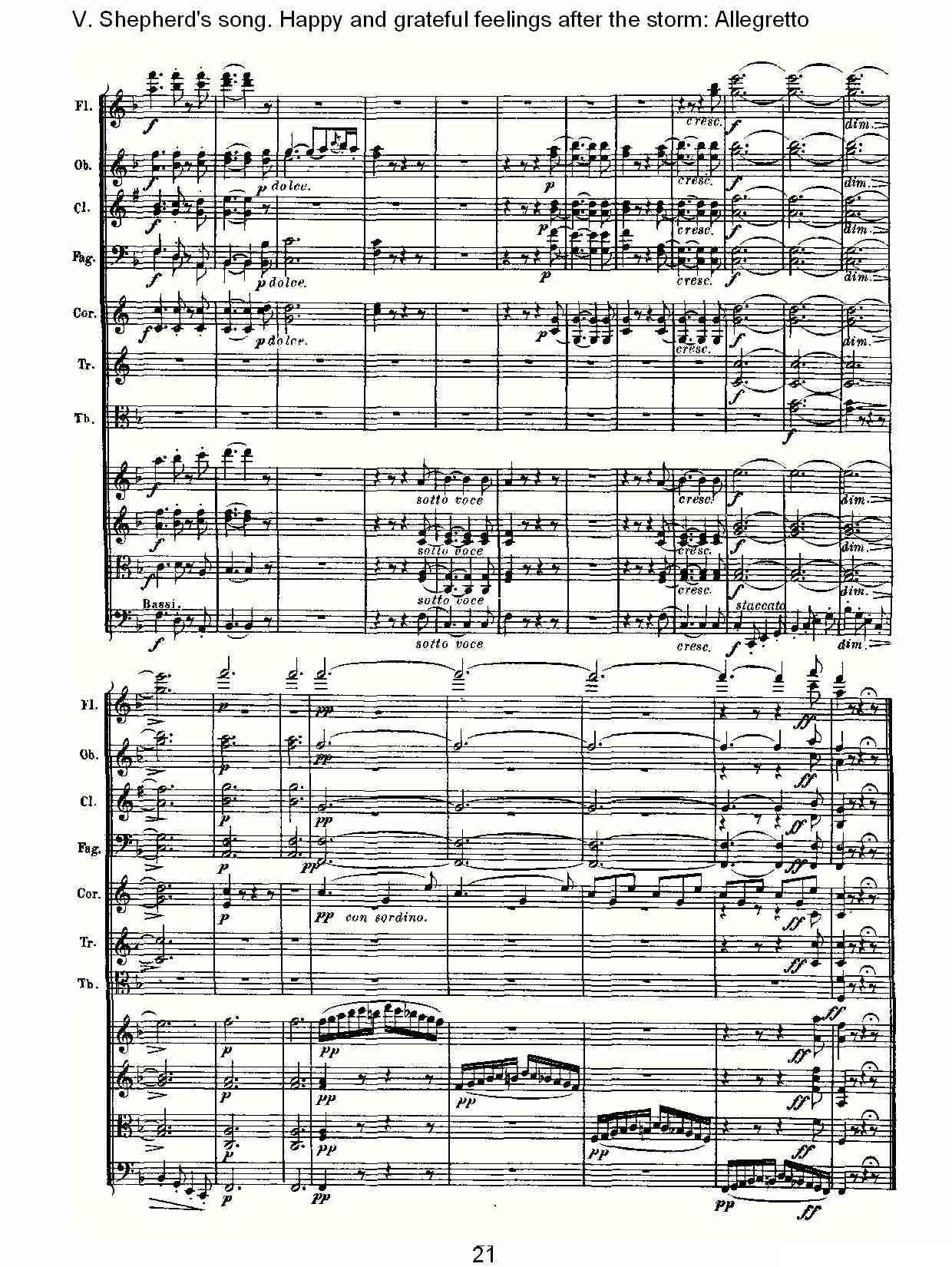 F大调第六交响曲 Op.68第五乐章（二）其它曲谱（图7）