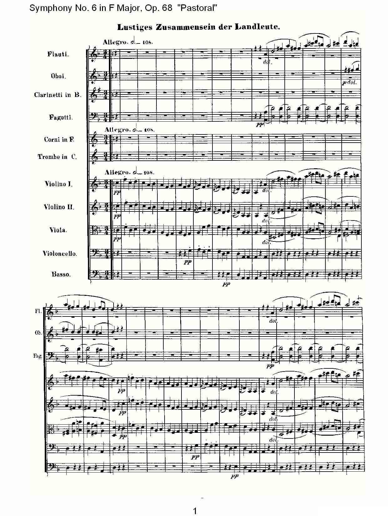 F大调第六交响曲 Op.68第三乐章其它曲谱（图1）