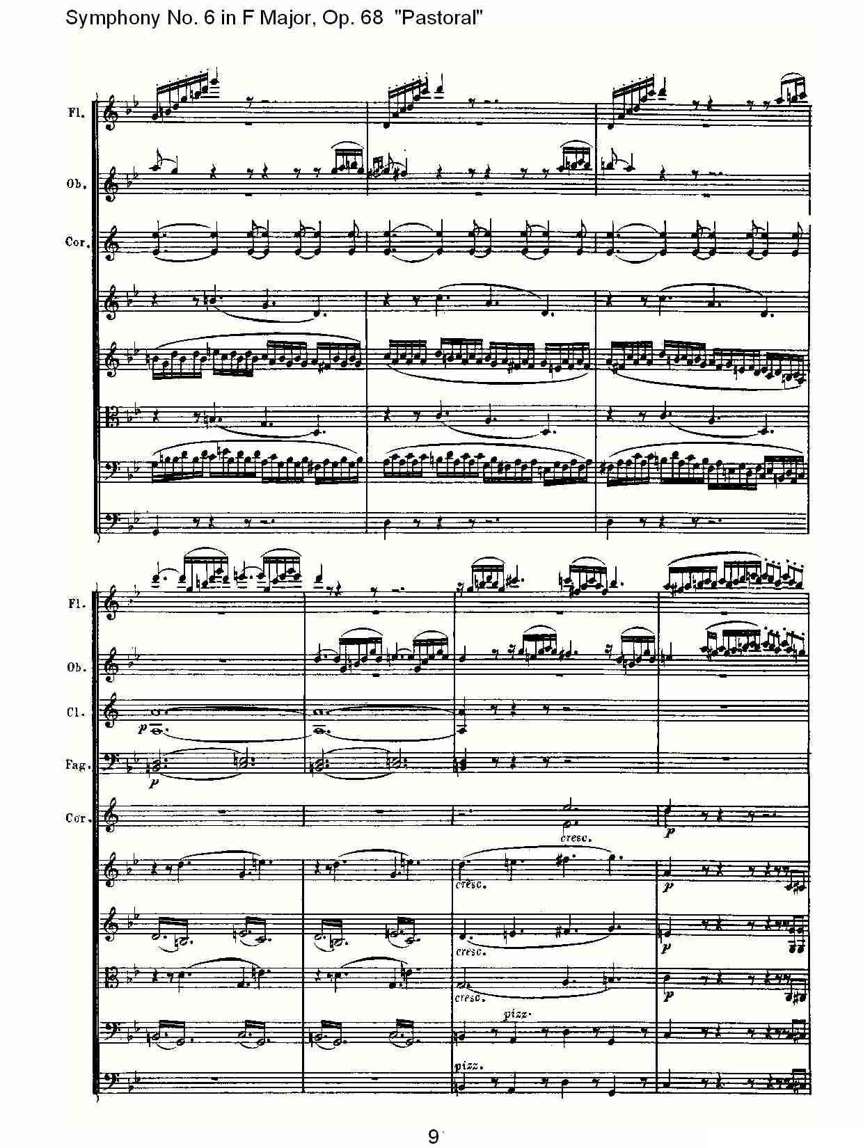 F大调第六交响曲 Op.68第二乐章其它曲谱（图10）