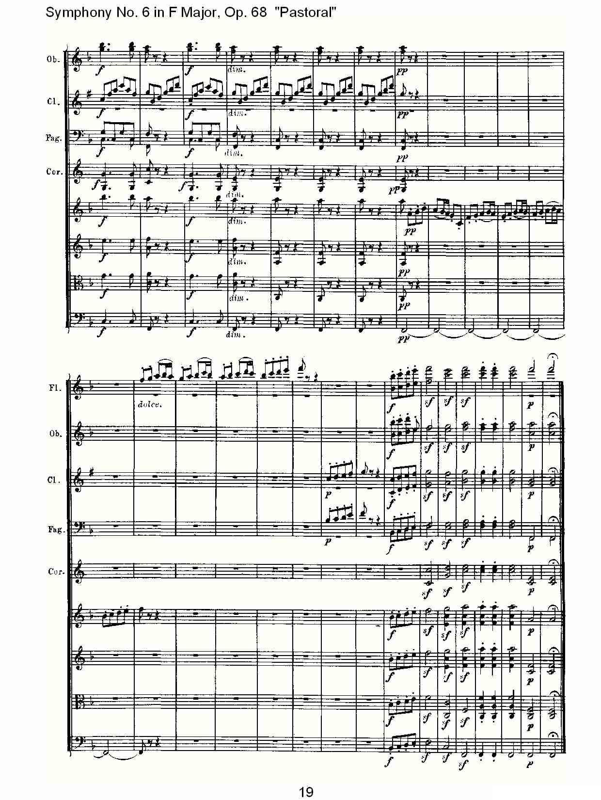 F大调第六交响曲 Op.68第一乐章其它曲谱（图19）