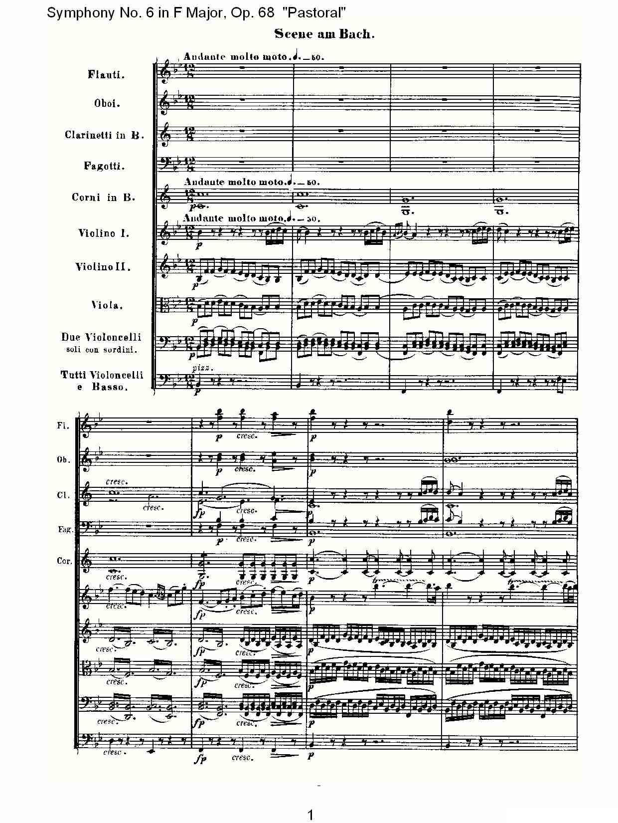 F大调第六交响曲 Op.68第二乐章其它曲谱（图1）