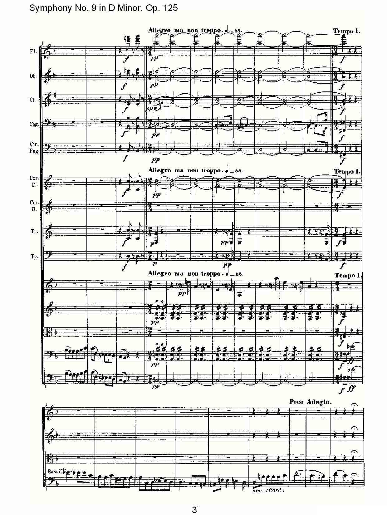 D小调第九交响曲 Op.125第四乐章（一）其它曲谱（图3）