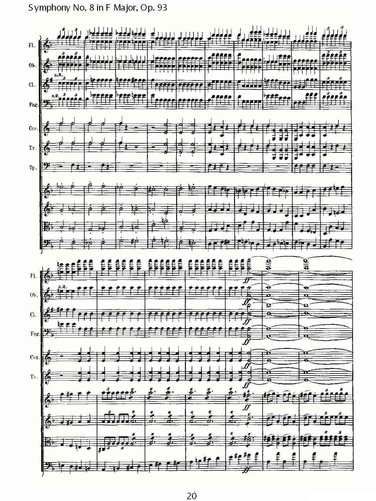 F大调第八交响曲 Op.93第四乐章其它曲谱（图20）