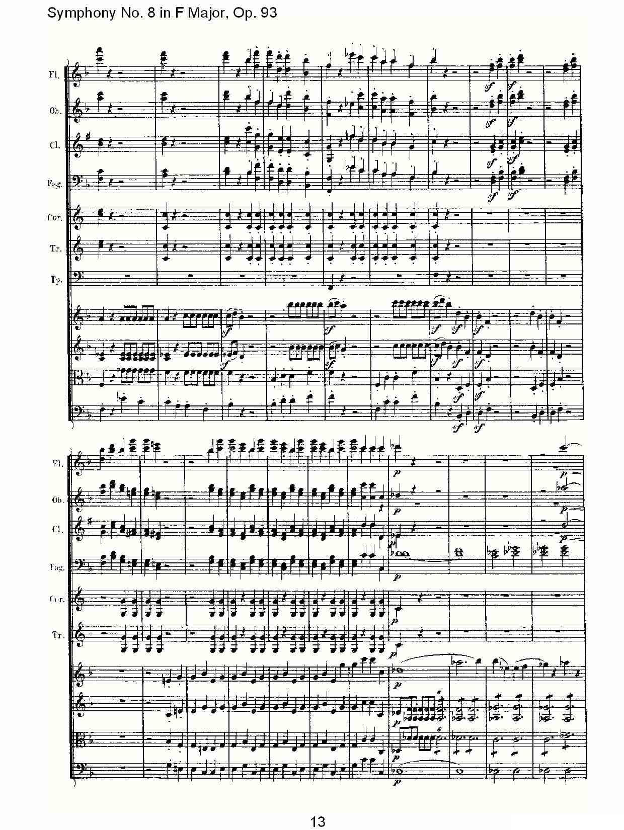 F大调第八交响曲 Op.93第四乐章其它曲谱（图13）