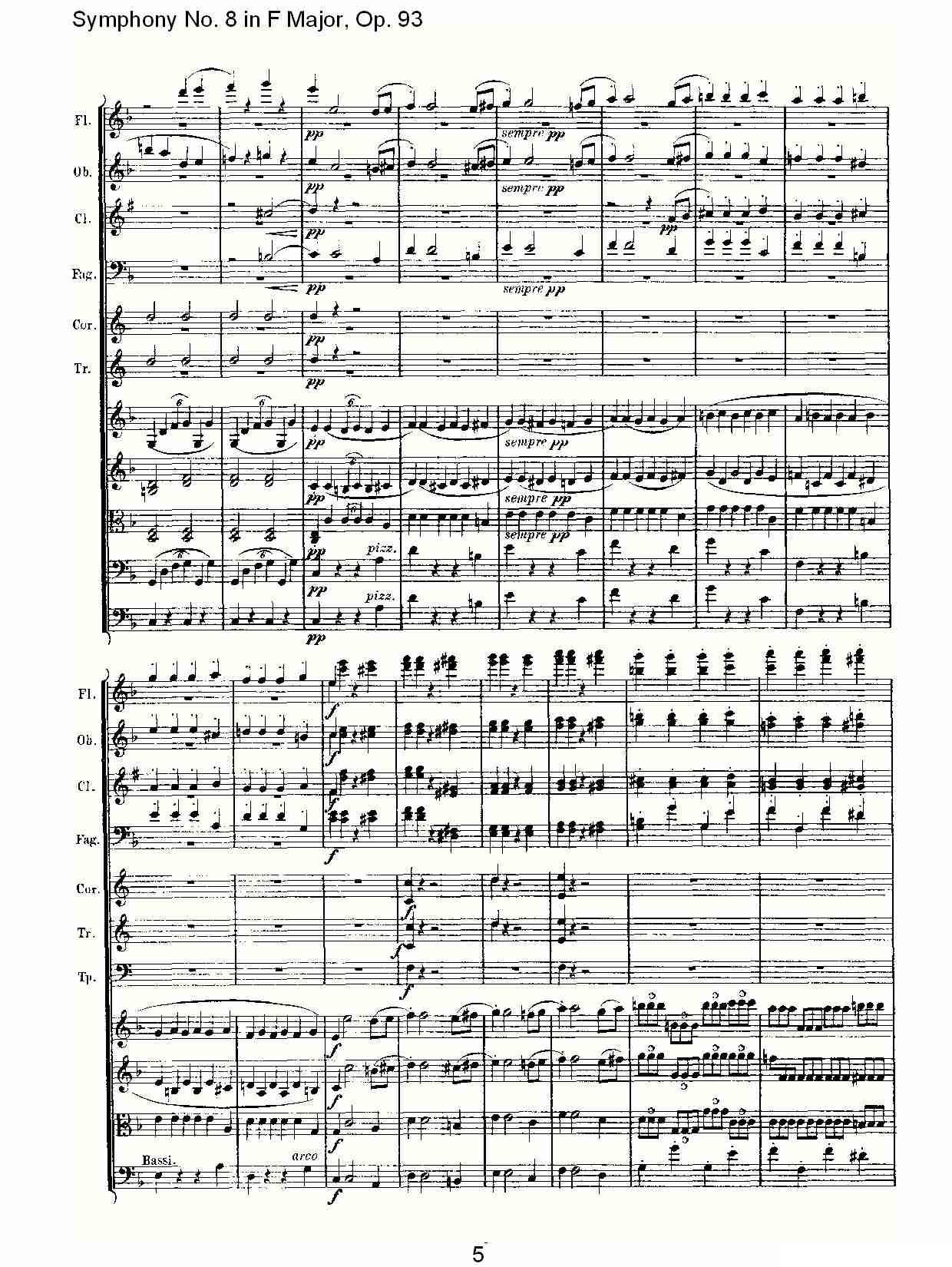 F大调第八交响曲 Op.93第四乐章其它曲谱（图5）