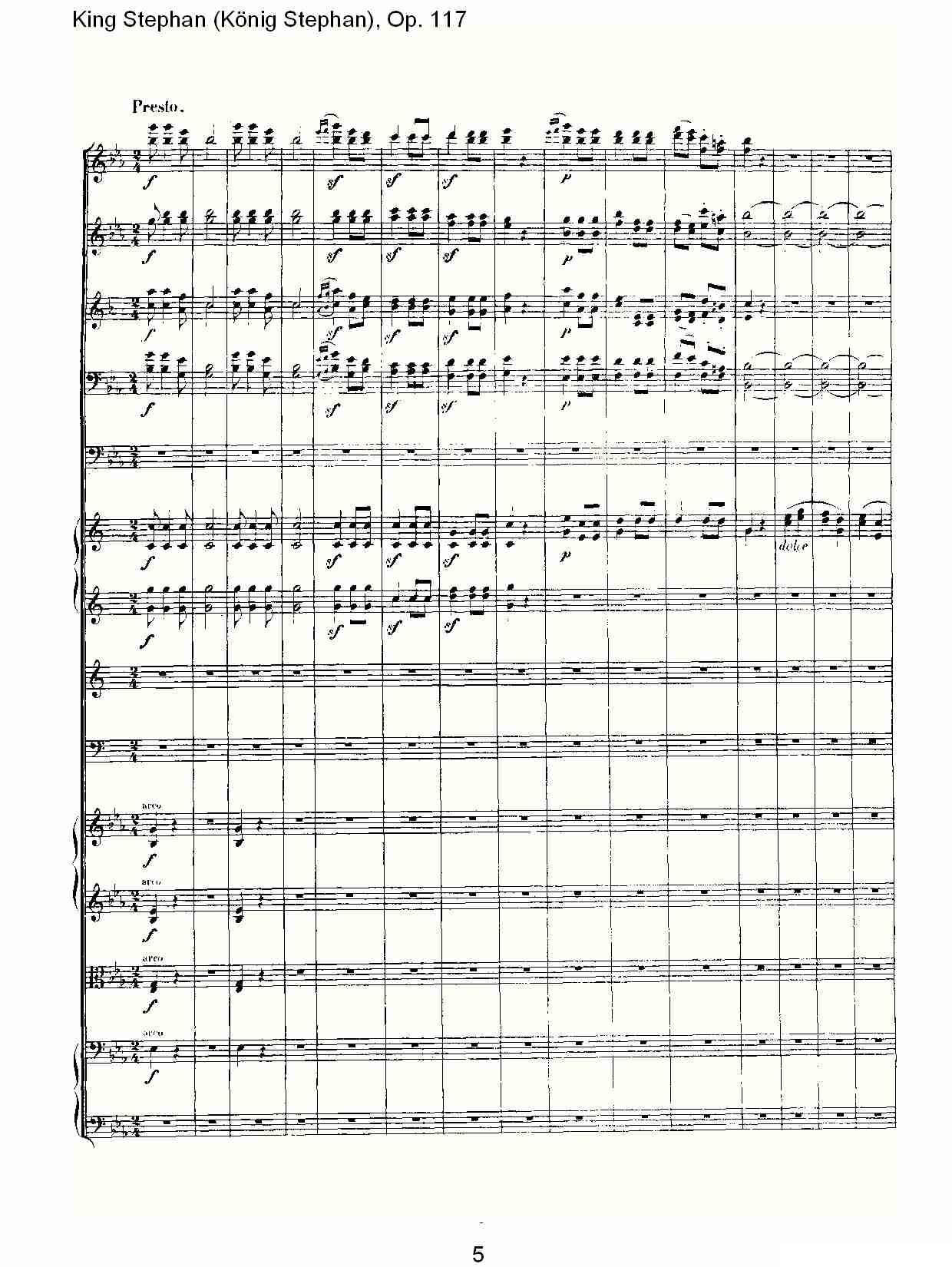 King Stephan（Konig Stephan)，Op.11）其它曲谱（图5）