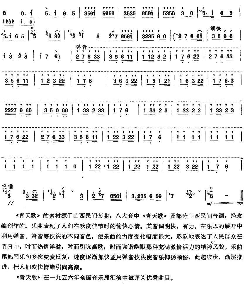 青天歌（唢呐谱）其它曲谱（图3）