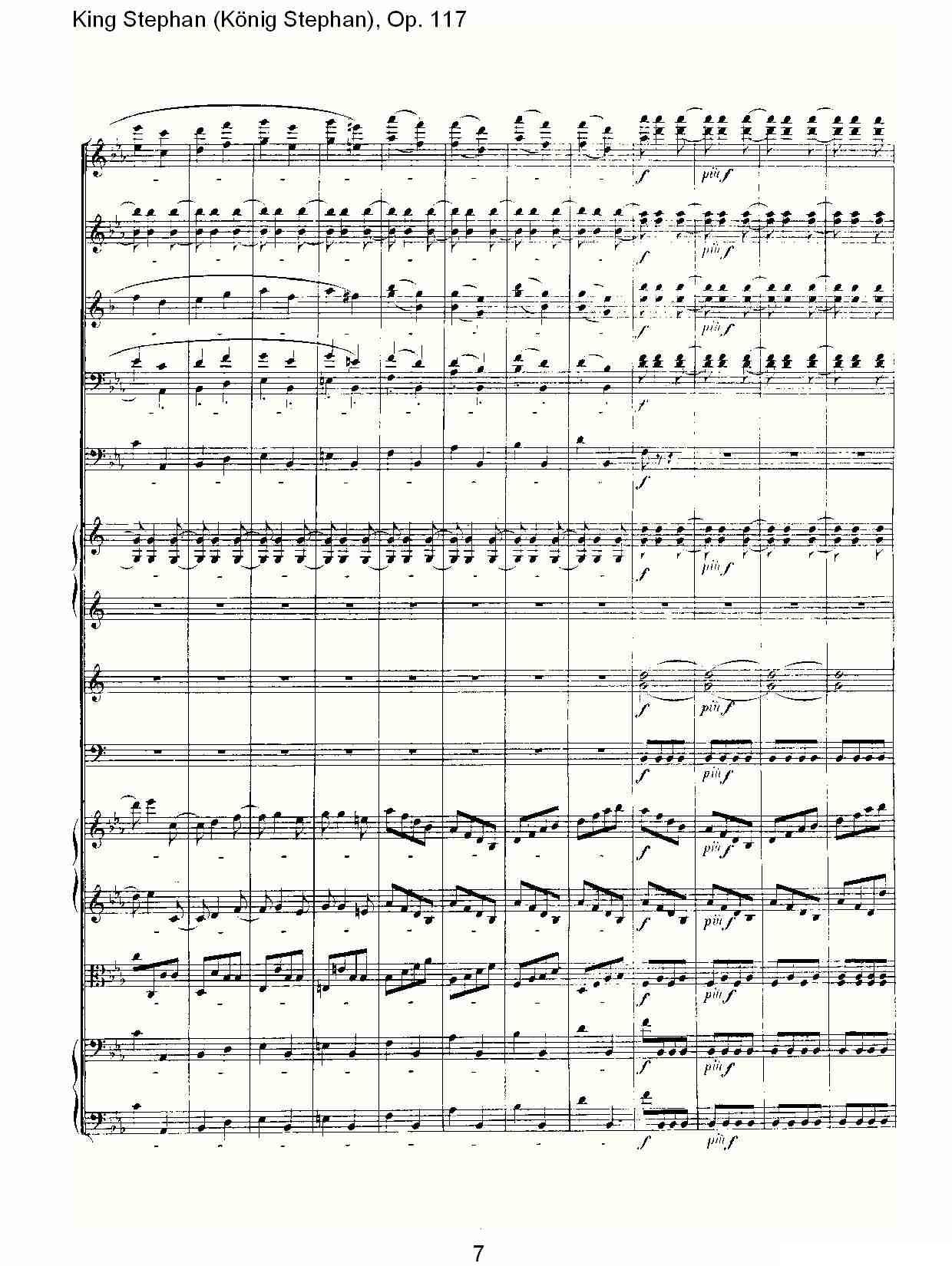 King Stephan（Konig Stephan)，Op.11）其它曲谱（图7）