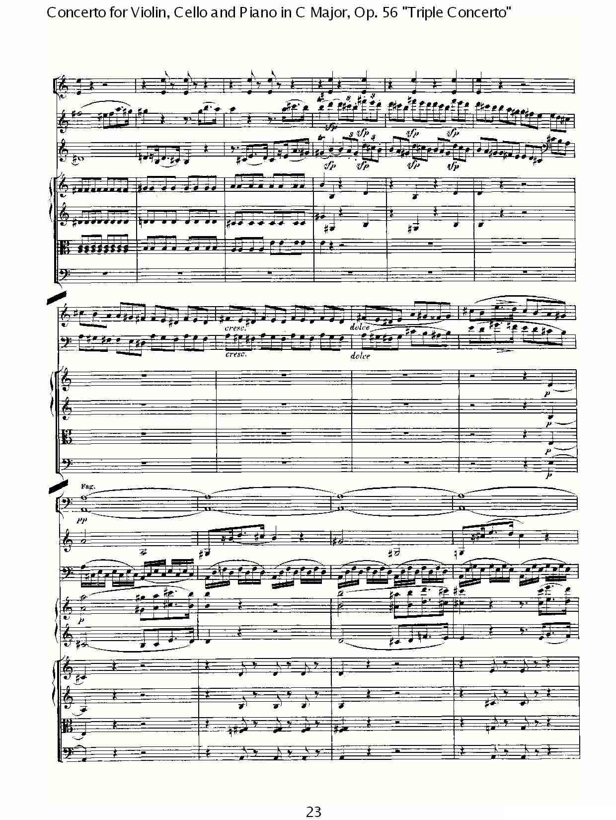 C大调大提琴与钢琴协奏曲 Op.56第一乐章（一）其它曲谱（图23）