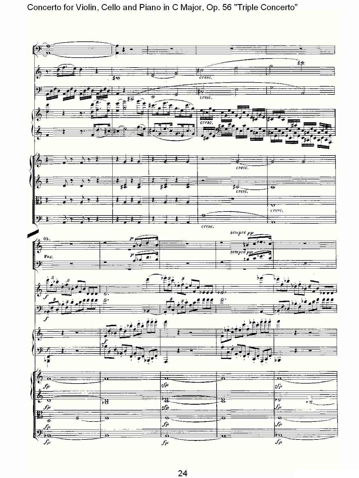 C大调大提琴与钢琴协奏曲 Op.56第一乐章（一）其它曲谱（图24）
