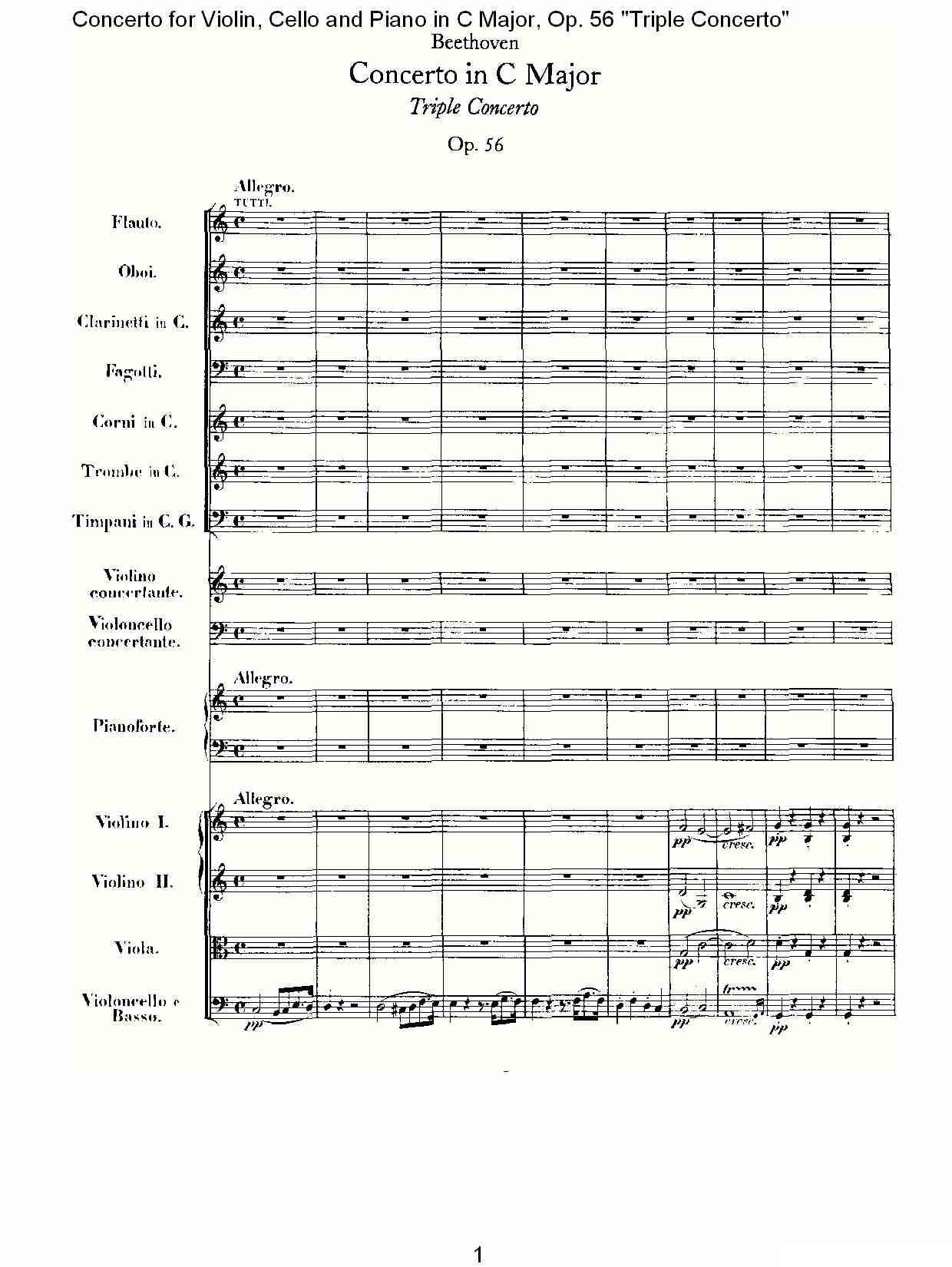C大调大提琴与钢琴协奏曲 Op.56第一乐章（一）其它曲谱（图1）