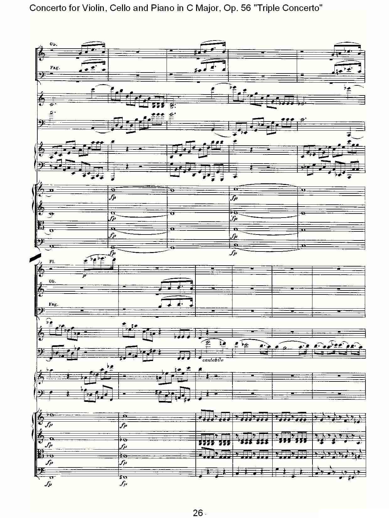 C大调大提琴与钢琴协奏曲 Op.56第一乐章（一）其它曲谱（图26）