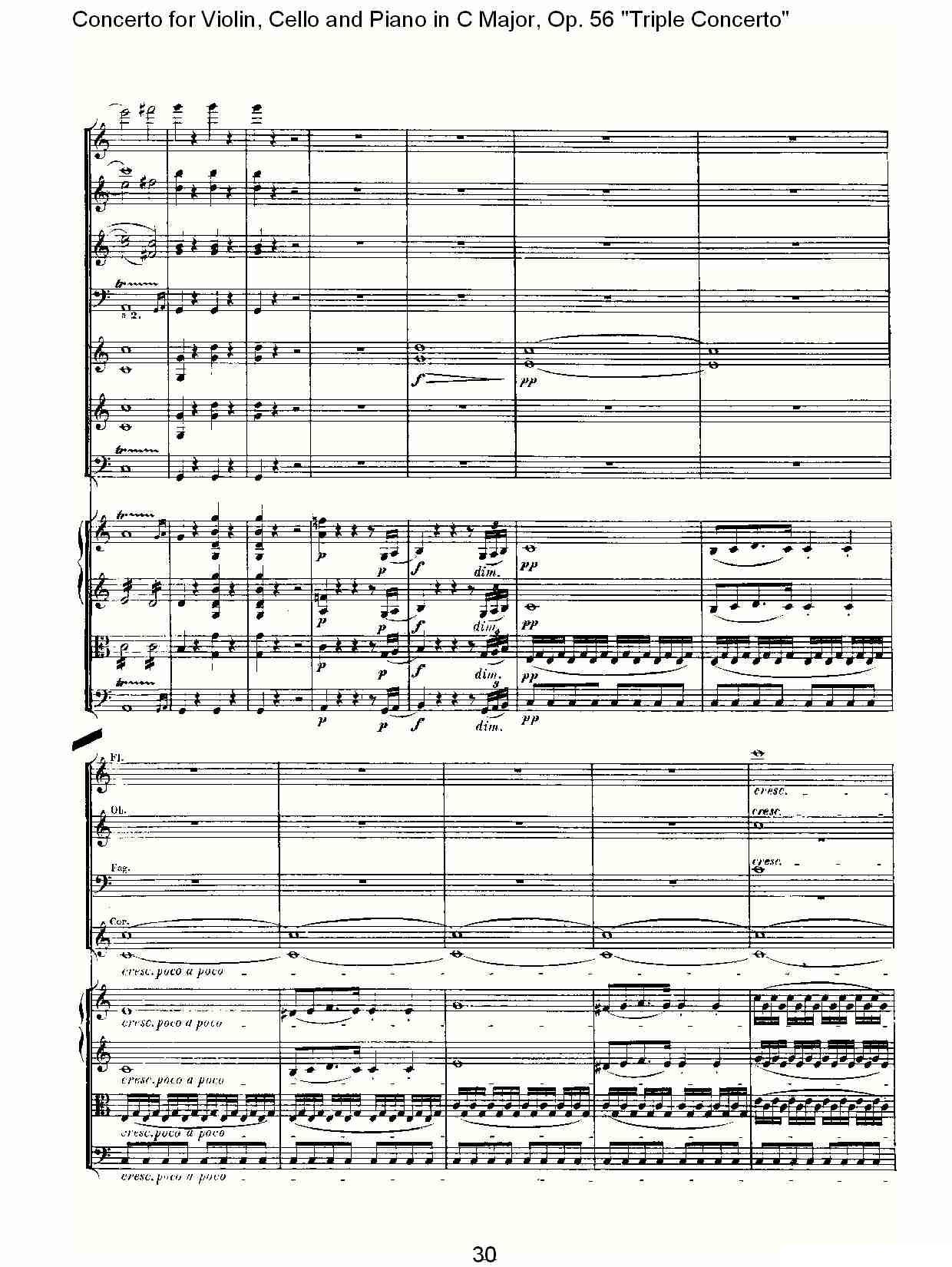 C大调大提琴与钢琴协奏曲 Op.56第一乐章（一）其它曲谱（图30）
