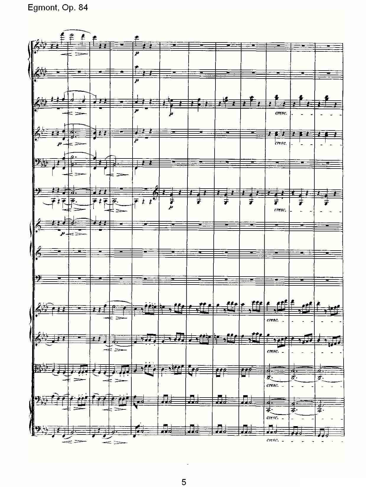 Egmont，Op. 84其它曲谱（图5）