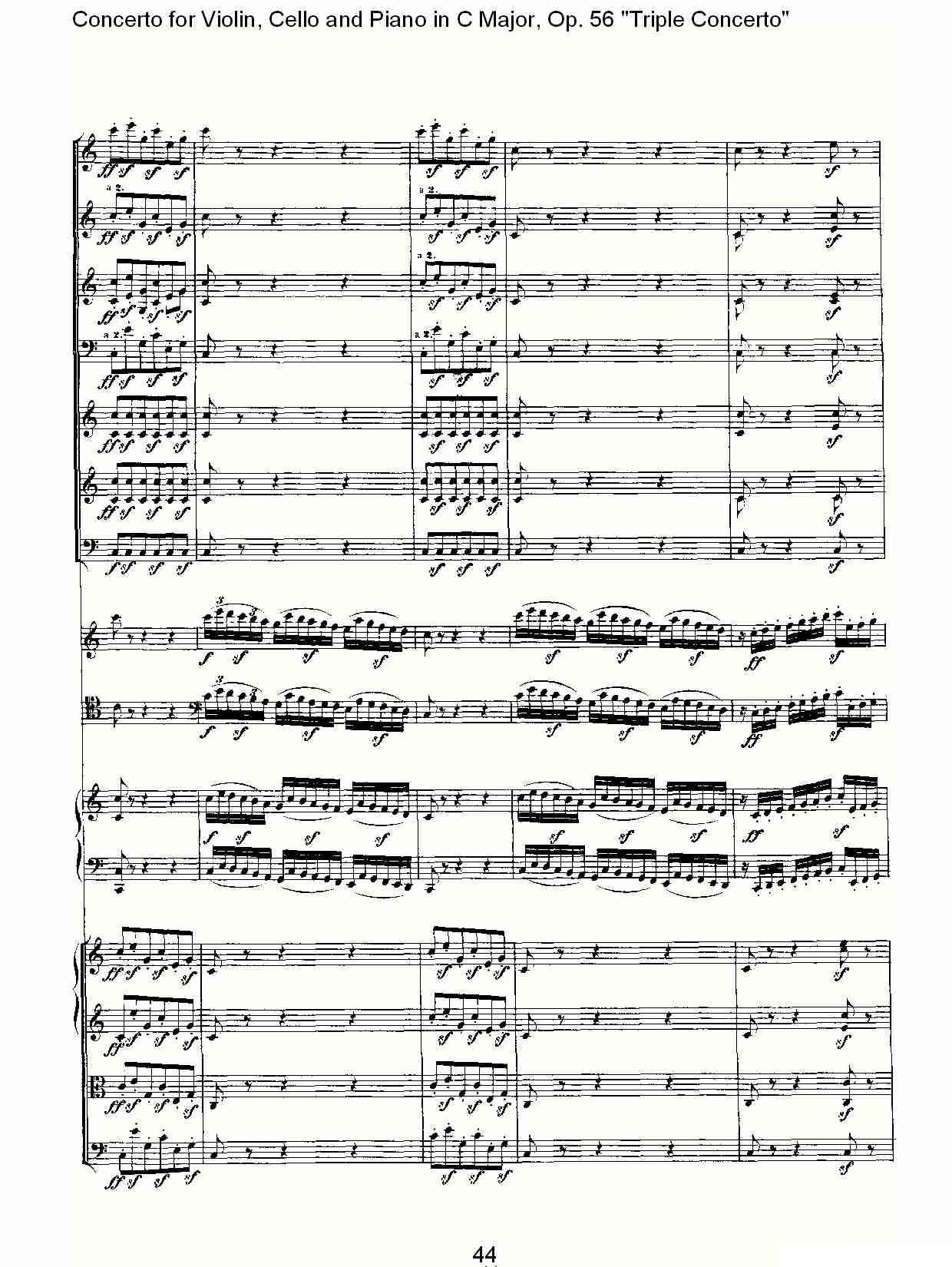 C大调大提琴与钢琴协奏曲 Op.56第三乐章（二）其它曲谱（图14）