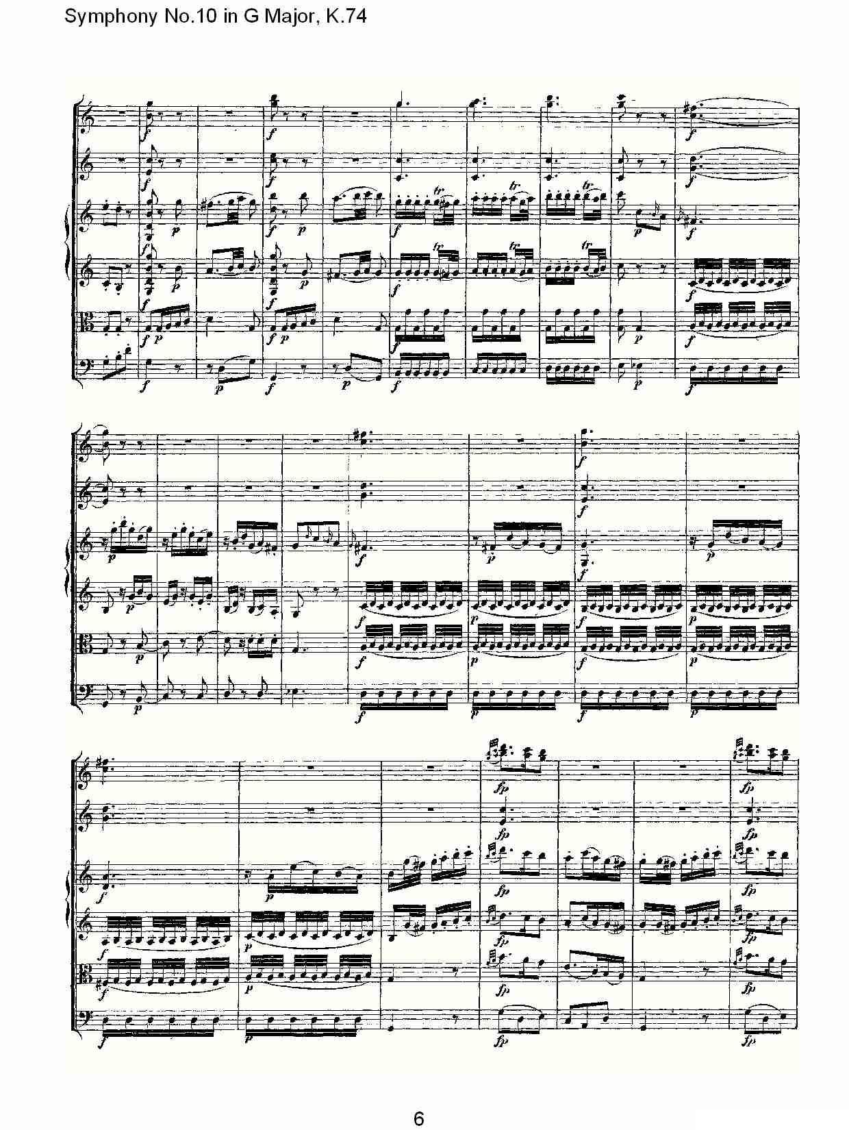 Symphony No.10 in G Major, K.74（G大调第十交响曲K.74）其它曲谱（图2）
