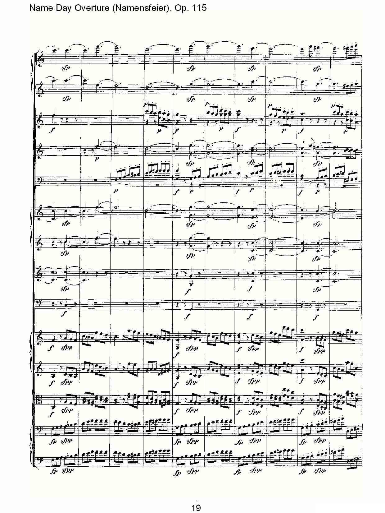 Name Day Overture（Namensfeier)，Op.11）其它曲谱（图19）