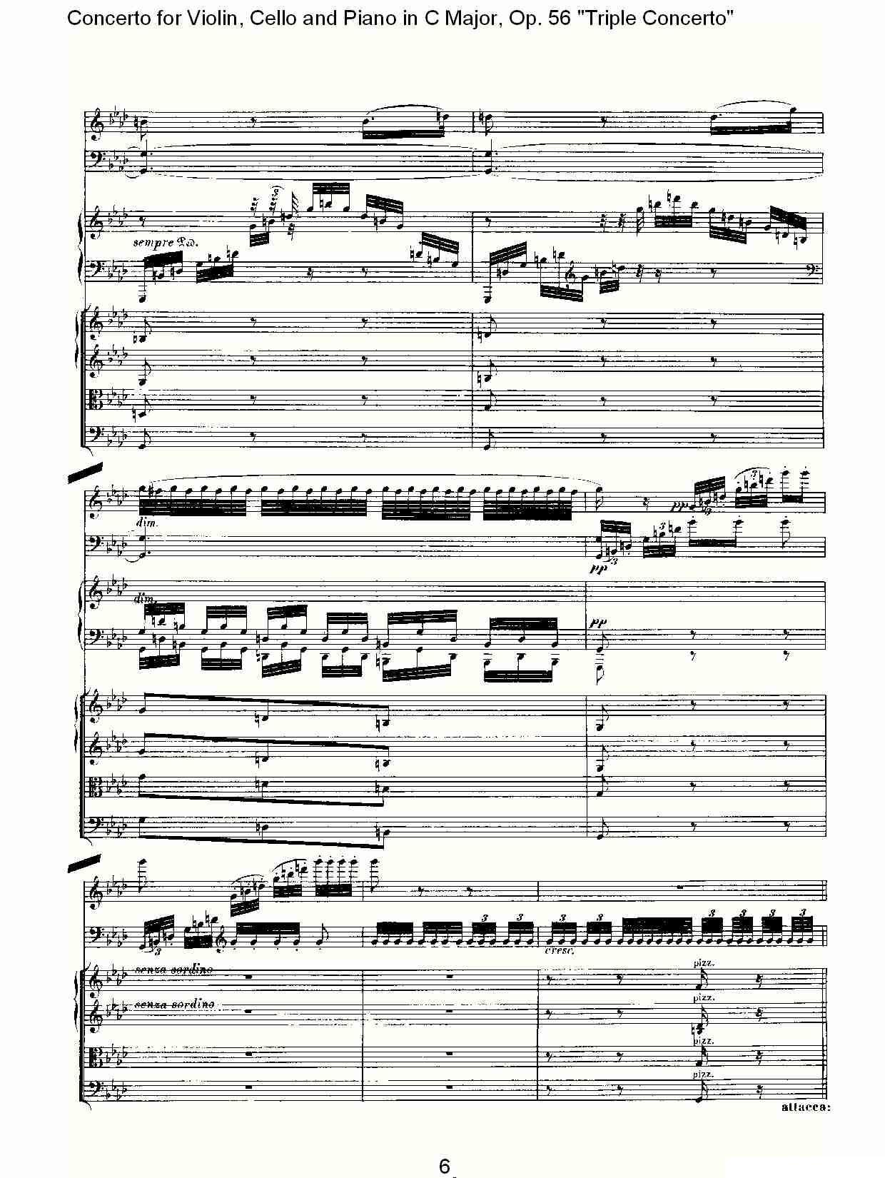 C大调大提琴与钢琴协奏曲 Op.56第二乐章其它曲谱（图6）