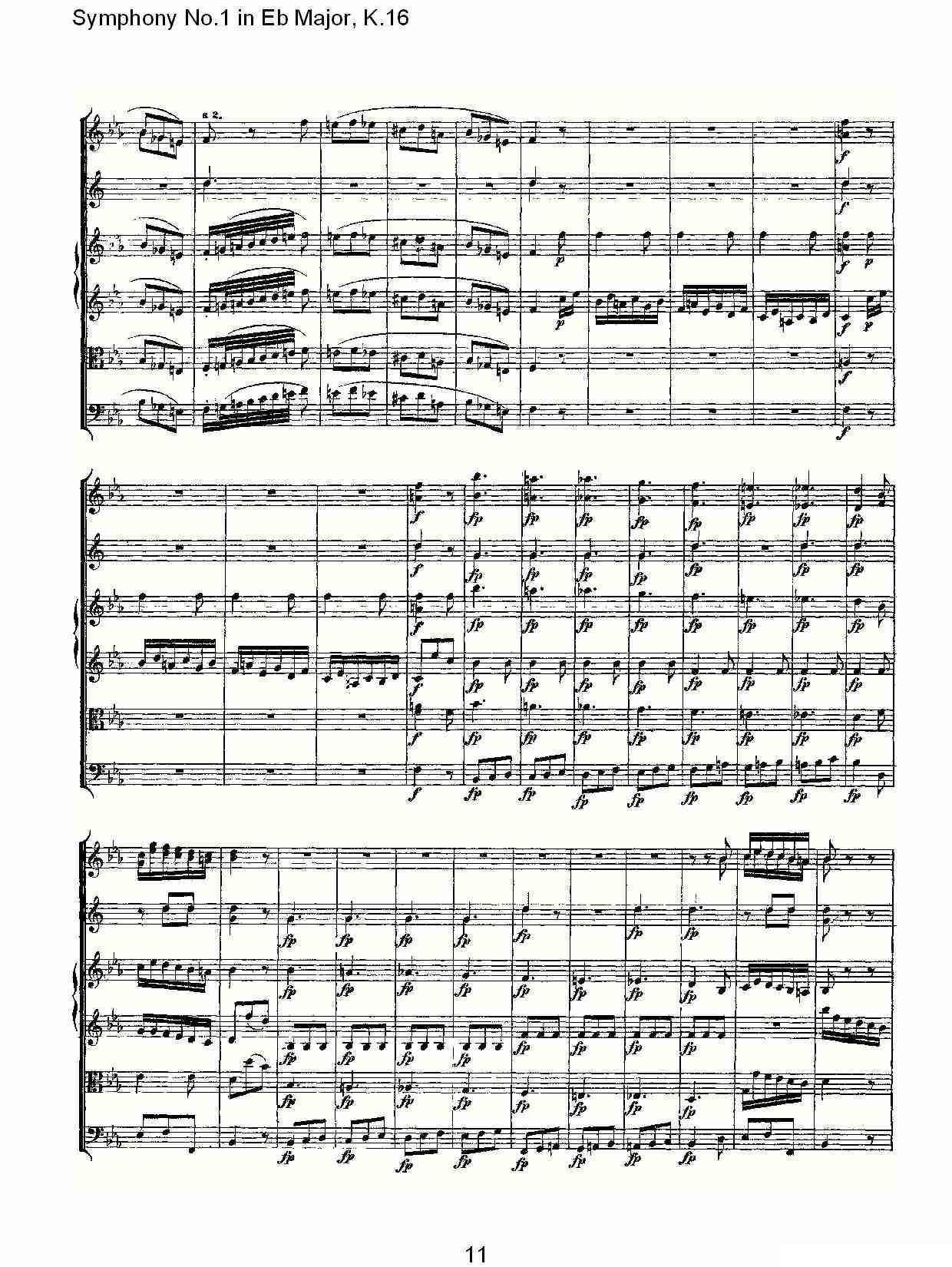 Symphony No.1 in Eb Major，K.16（Eb大调第一交响曲K.16）其它曲谱（图11）