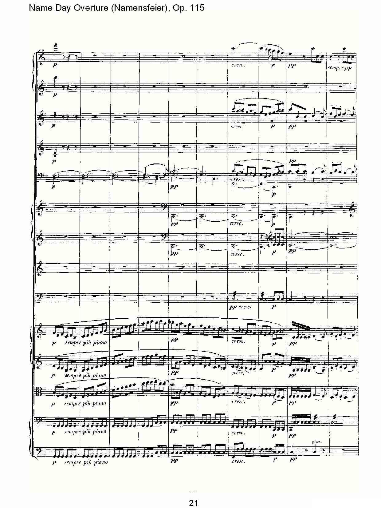 Name Day Overture（Namensfeier)，Op.11）其它曲谱（图21）