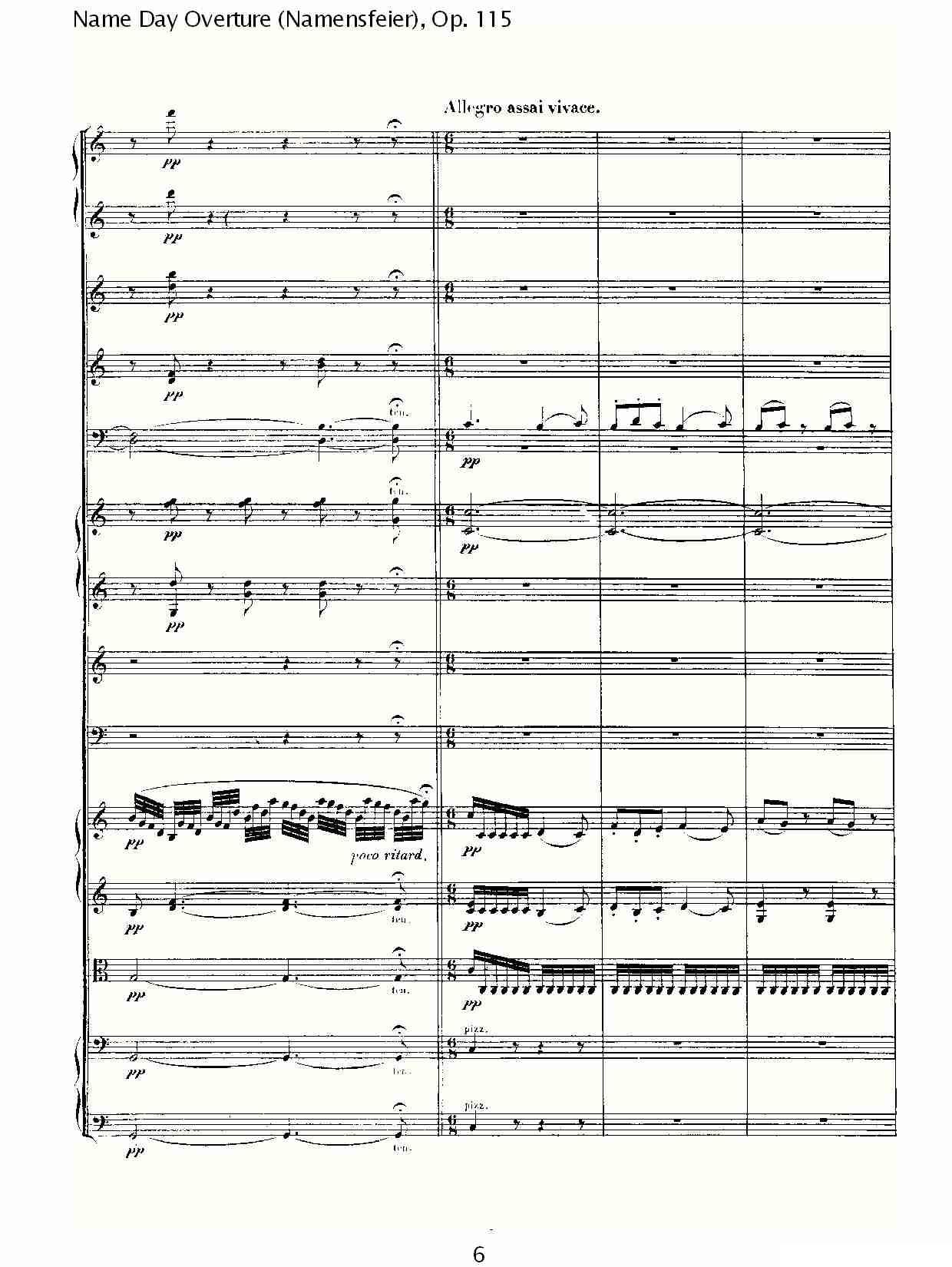 Name Day Overture（Namensfeier)，Op.11）其它曲谱（图6）