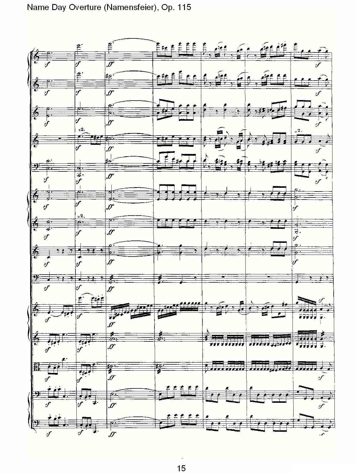 Name Day Overture（Namensfeier)，Op.11）其它曲谱（图15）