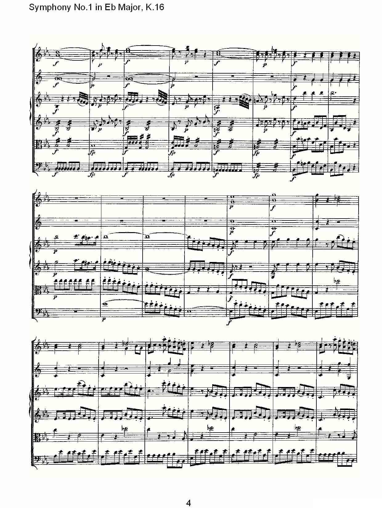 Symphony No.1 in Eb Major，K.16（Eb大调第一交响曲K.16）其它曲谱（图4）