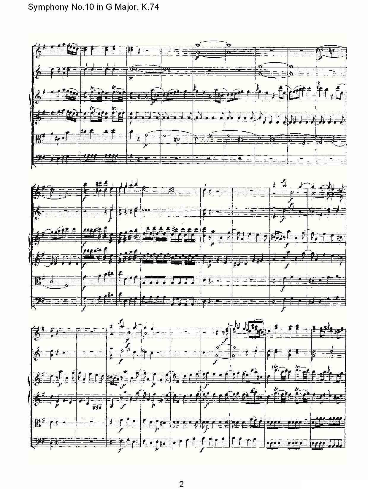 Symphony No.10 in G Major, K.74（G大调第十交响曲K.74）其它曲谱（图4）